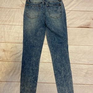 Judy Blue skinny fit high waist acid wash denim jeans. Womens 3/26. New